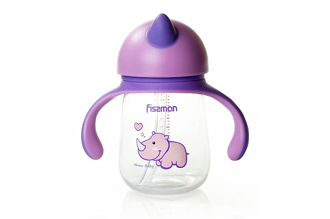 Бутылка пластиковая с трубочкой Fissman 6901 (260 мл)