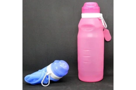 Бутылка для воды силиконовая Olens ZDB-01 (600 мл)