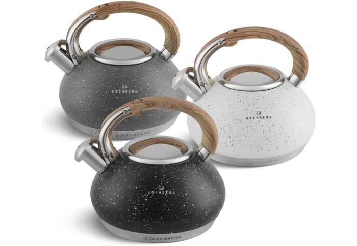 Чайник з нержавіючої сталі з покриттям під мармур Edenberg EB 8811 (3 л) Чайник з нержавіючої сталі з покриттям під мармур Edenberg EB 8811 (3 л)