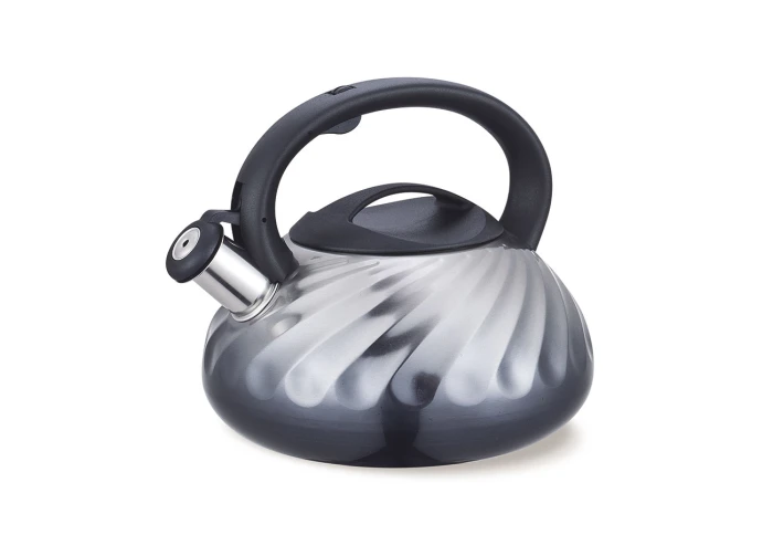 Чайник з нержавіючої сталі зі свистком Maestro 1321-grey-MR (3 л)