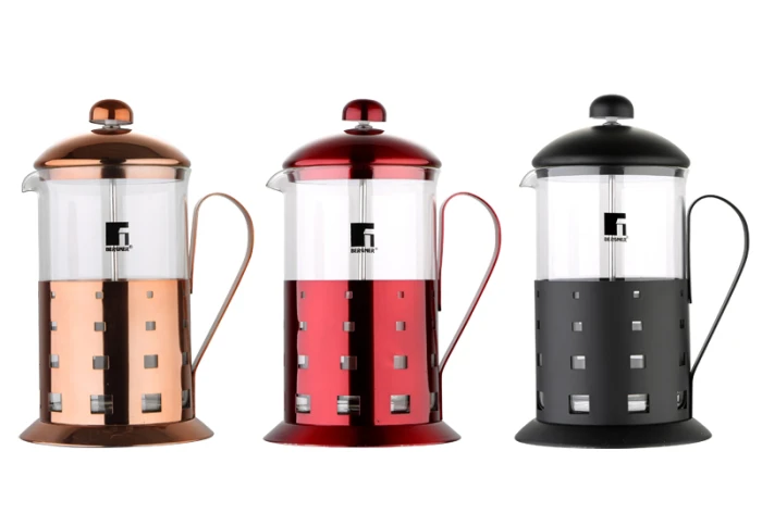 Френч-пресс из нержавеющей стали Bergner BG 7277-АА (600 мл)