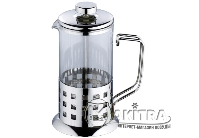 Френч-пресс из нержавеющей стали Wellberg WB 1008 (1000 мл)