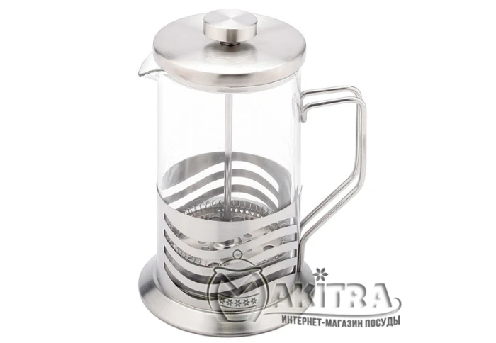 Френч-пресс из нержавеющей стали Kamille 0670L (800 мл)