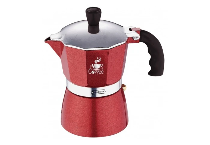 Гейзерная кофеварка красная Blaumann BL-1127 на 3 чашки