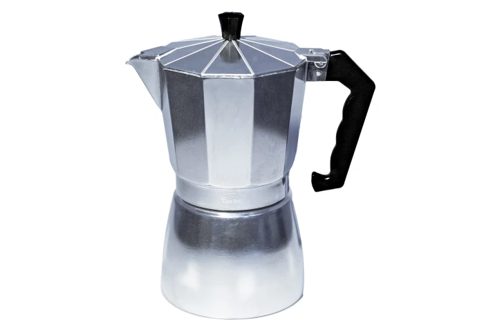 Гейзерная алюминиевая кофеварка на 9 чашек Con Brio CB-6109 (450 мл) Гейзерная алюминиевая кофеварка на 9 чашек Con Brio CB-6109 (450 мл)