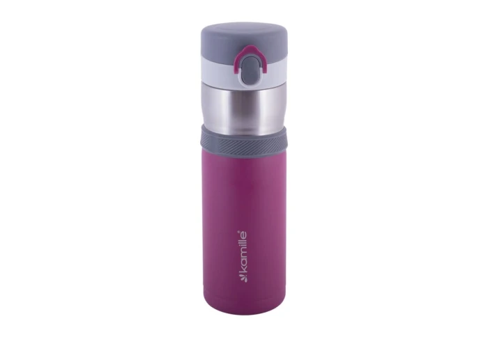 Термос-пляшка з нержавіючої сталі Kamille 2014 (400мл) Термос-пляшка з нержавіючої сталі Kamille 2014 (400мл)