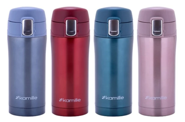 Термос-пляшка з нержавіючої сталі Kamille 2087 (320мл) Термос-пляшка з нержавіючої сталі Kamille 2087 (320мл)