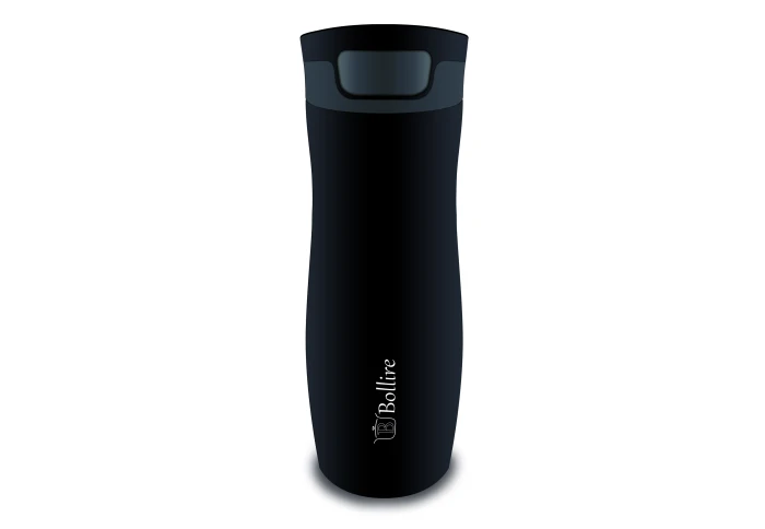 Чорна спортивна термокружка з нержавіючої сталі Bollire BR-3502 (480 мл) Чорна спортивна термокружка з нержавіючої сталі Bollire BR-3502 (480 мл)