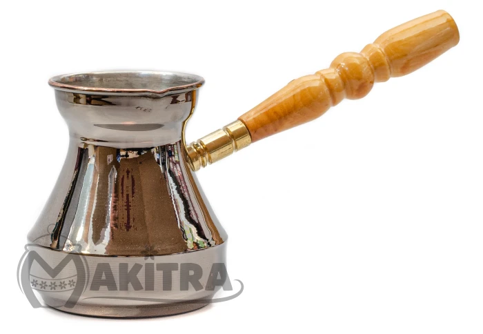 Турка медная цельнокатанная со съемной ручкой темная 350-тем (350 мл)