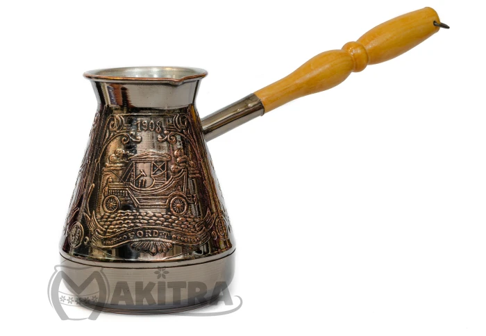 Турка медная Ретро автомобиль темная 600-ретро (600 мл)