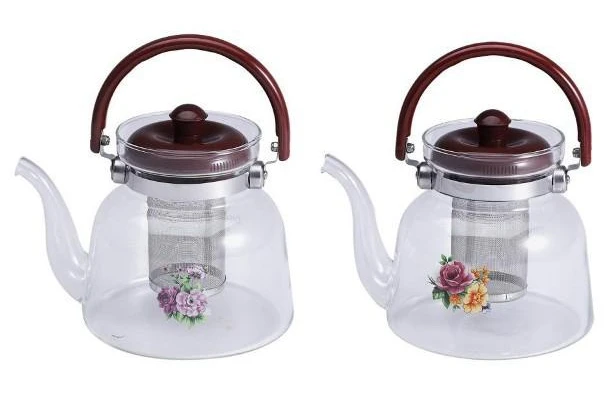 Скляний чайник для заварювання чаю Wellberg WB 6850 (600 мл)