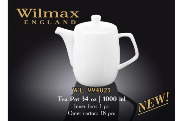 Чайник заварювальний фарфоровий Wilmax 994025 (1000мл)