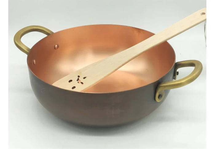 Медная жаровня для приготовления кофе по-восточному ZH патина
