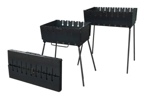 Мангал Чемодан на 8 шампуров GunSafe МЧ8-3 (толщина 3 мм) Мангал Чемодан на 8 шампуров GunSafe МЧ8-3 (толщина 3 мм)