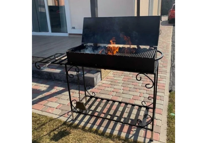 Раскладной мангал-барбекю на 12 шампуров на дровнице GunSafe MB12-3N (толщина 3 мм) Раскладной мангал-барбекю на 12 шампуров на дровнице GunSafe MB12-3N (толщина 3 мм)