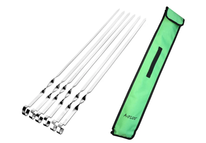 Набір з 6 шампурів з чохлом А-плюс 1897 (60 см) Набір з 6 шампурів з чохлом А-плюс 1897 (60 см)