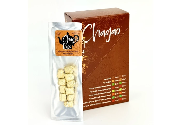 Коробка ча гао шен (16 стік-пакетів по 10 стіків)