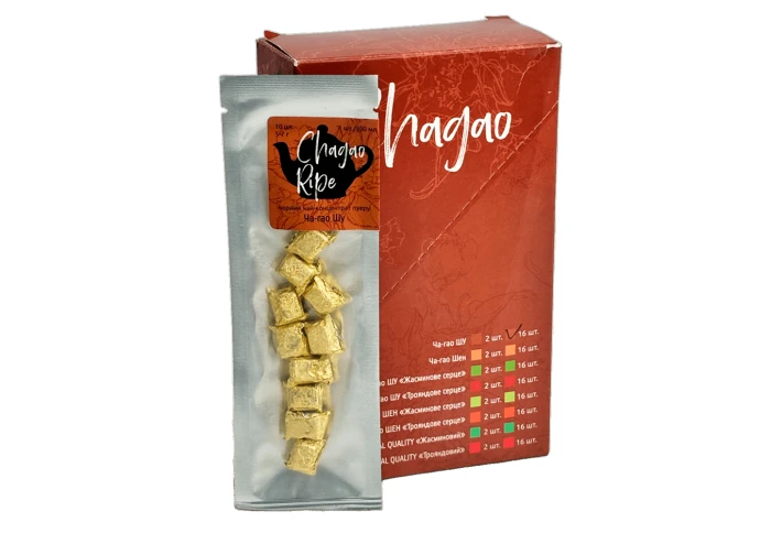 Коробка ча гао шу (16 стік-пакетів по 10 стіків)