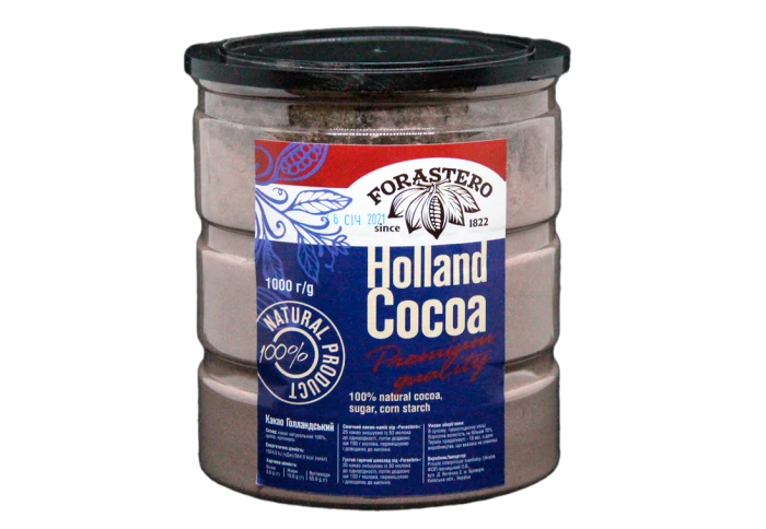 Какао-порошок «Голландський» (Holland Cacao) Forastero (1 кг)