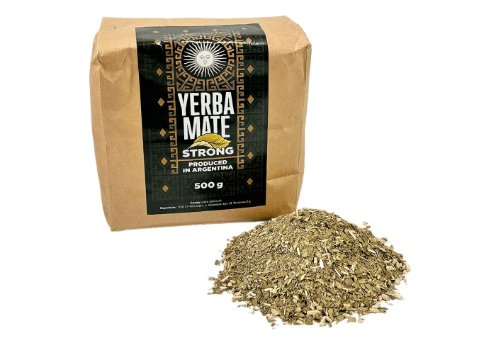 Мате STRONG неочищений великий лист (500 г)