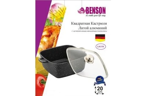 Кастрюля с гранитным покрытием Benson BN-100361 (3 л)