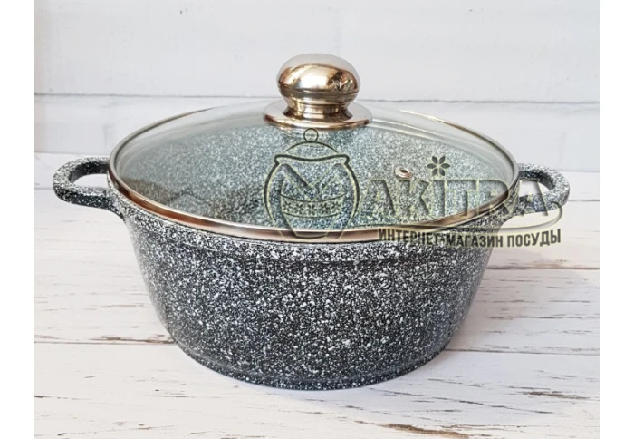 Кастрюля с гранитным покрытием Benson BN-100318 (5,8 л)