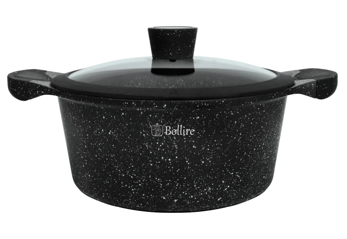 Каструля з антипригарним мармуровим покриттям Bollire Milano BR-1103 (4,3 л)