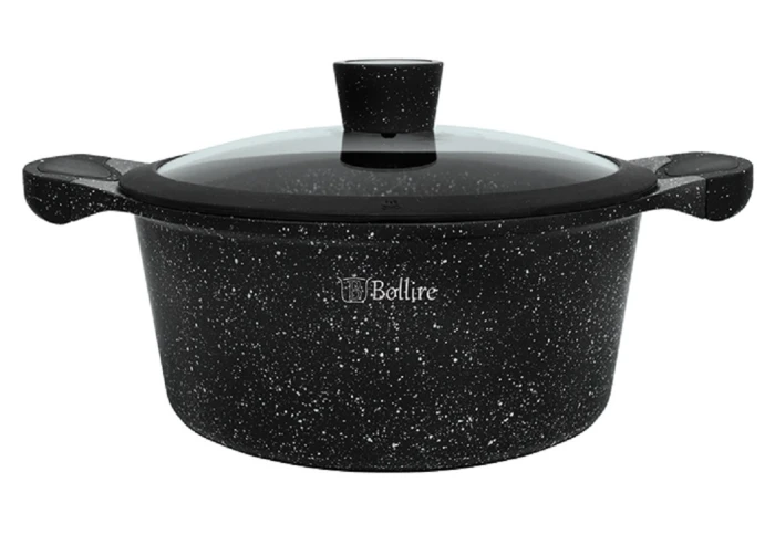 Каструля з антипригарним мармуровим покриттям Bollire Milano BR-1104 (5,2 л)