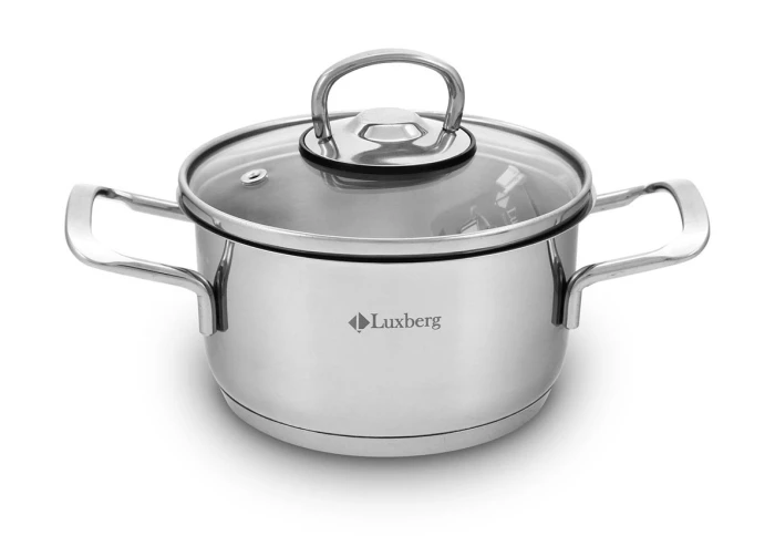 Маленька каструля з нержавіючої сталі з кришкою Luxberg Sultan LX 111501 (1,2 л) Маленька каструля з нержавіючої сталі з кришкою Luxberg Sultan LX 111501 (1,2 л)