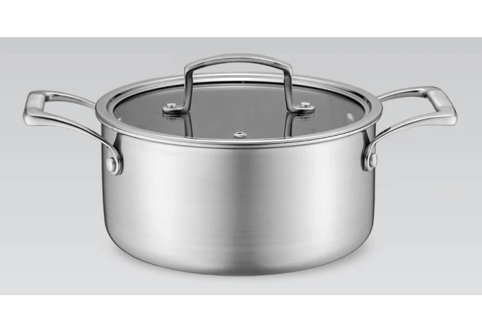 Профессиональная кастрюля из нержавеющей стали с крышкой Maestro MR-3504-20 (3,1 л) Профессиональная кастрюля из нержавеющей стали с крышкой Maestro MR-3504-20 (3,1 л)