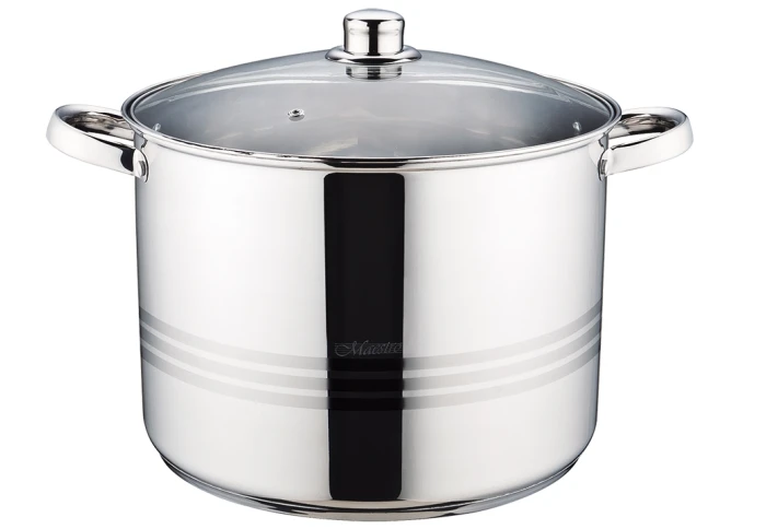 Большая кастрюля из нержавеющей стали Maestro MR-3517-16 (16 л)