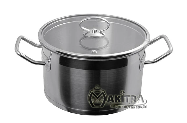 Каструля з нержавіючої сталі з кришкою Vinzer Universum series 89062 (2,6 л)
