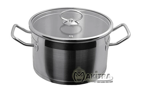 Каструля з нержавіючої сталі з кришкою Vinzer Universum 89064 (6,5 л)