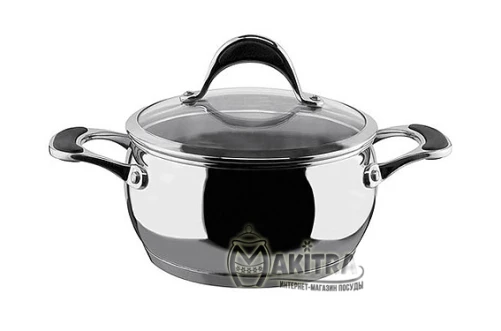 Каструля з нержавіючої сталі з кришкою Vinzer Stella 89066 (1,8 л)