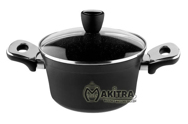 Каструля з внутрішнім гранітним покриттям з кришкою Vinzer 89440 (4,8 л) Каструля з внутрішнім гранітним покриттям з кришкою Vinzer 89440 (4,8 л)