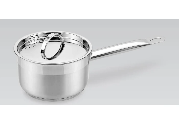 Ковш с крышкой из нержавеющей стали Maestro MR-3511-14S (0,75 л) Ковш с крышкой из нержавеющей стали Maestro MR-3511-14S (0,75 л)