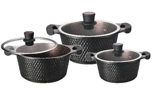 Набор казанов с мраморным антипригарным покрытием Edenberg EB 16001 (6 предметов) Набор казанов с мраморным антипригарным покрытием Edenberg EB 16001 (6 предметов)