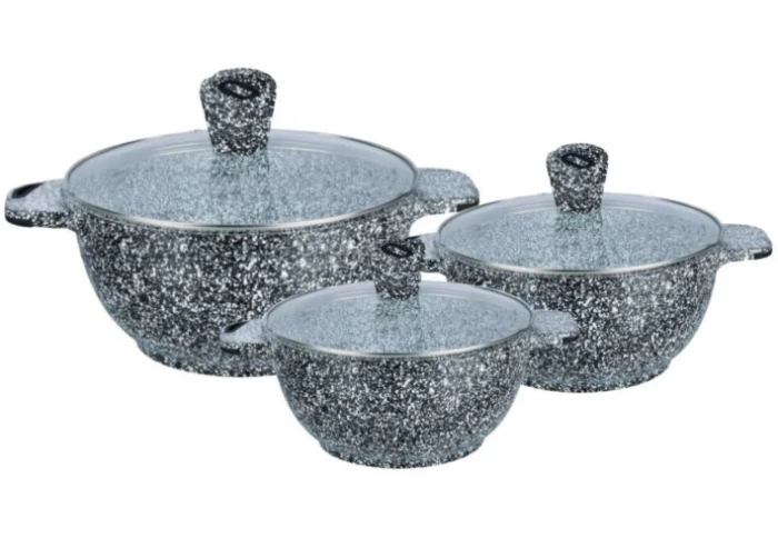 Набор кастрюль казанов Edenberg с антипригарным гранитным покрытием EB-3985 (8 предметов) Набор кастрюль казанов Edenberg с антипригарным гранитным покрытием EB-3985 (8 предметов)
