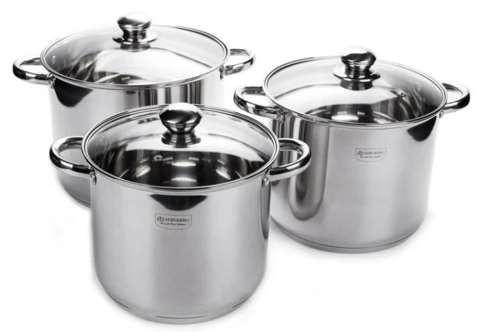 Набор больших кастрюль Edenberg EB-530 (6 предметов) Набор больших кастрюль Edenberg EB-530 (6 предметов)