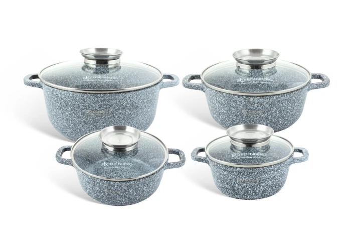 Набор кастрюль с гранитным покрытием Edenberg EB-8035 (8 предметов) Набор кастрюль с гранитным покрытием Edenberg EB-8035 (8 предметов)