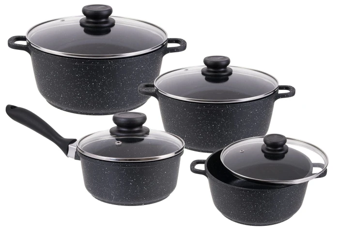 Набор посуды Edenberg с мраморным покрытием Edenberg EB-9180 (8 предметов)