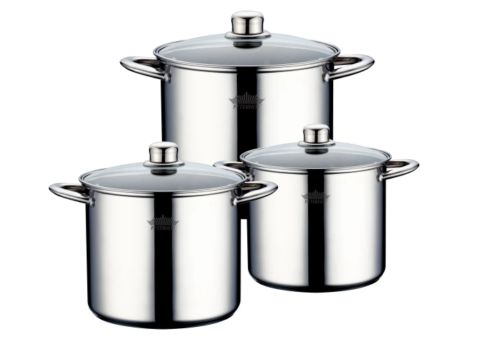 Набір великих каструль Stock Pot Set Peterhof PH-15824 (6 предметів)