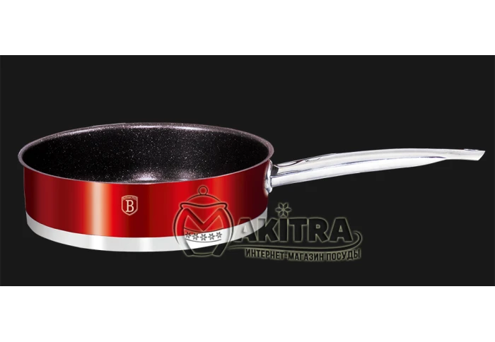 Сковорода лгибока з мармуровим покриттям Passion Collection BerlingerHaus BH-1310 (24 см)
