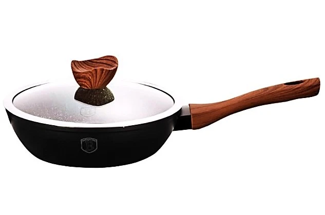 Сковорода глибока з мармуровим покриттям BerlingerHaus Ebony Rosewood Collection BH-1718 (24 см)