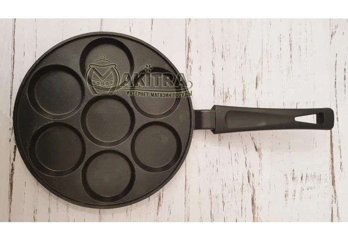 Сковорода для оладьев с кружками Биол СО-24-1П