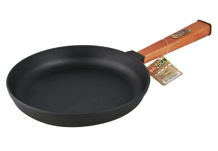 Сковорода чугунная с высокими бортиками Brizoll Optima O2460-P (24 см) Сковорода чугунная с высокими бортиками Brizoll Optima O2460-P (24 см)