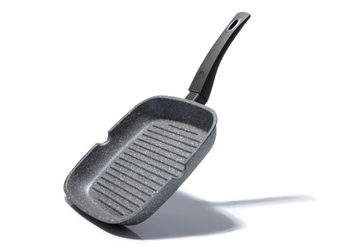 Сковорода-гриль з антипригарним покриттям Fissman Grey Stone 4978 (28 см)
