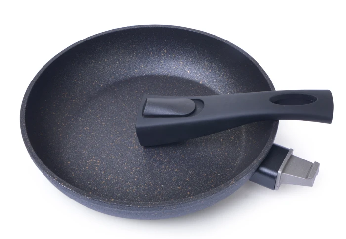 Сковорода з антипригарним покриттям і знімною ручкою Fissman серія Cosmic Black AL-4366.20 (20 см)