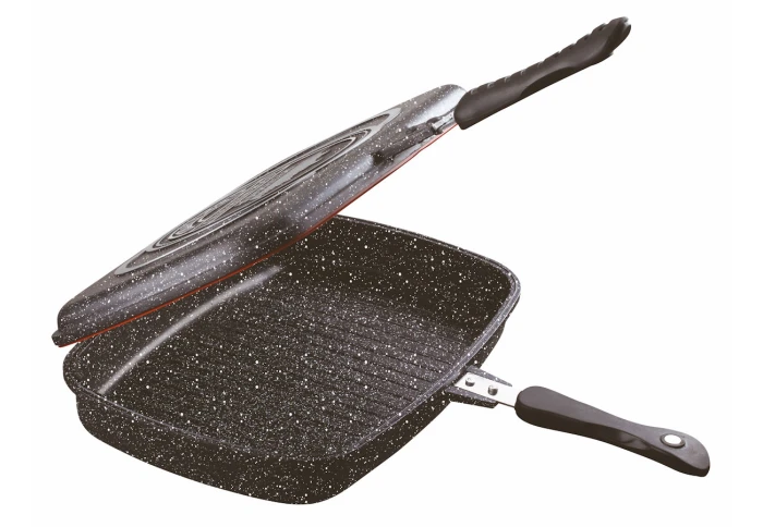 Сковорода гриль двостороння з магнітною ручкою Peterhof PH 25343-32 (32х24 см) Сковорода гриль двостороння з магнітною ручкою Peterhof PH 25343-32 (32х24 см)