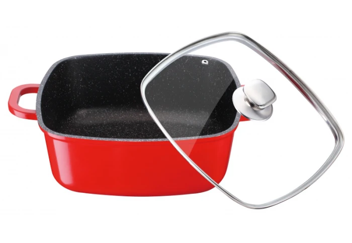 Глубокий квадратный сотейник с мраморным покрытием Peterhof PH-15803-28 (28 см) Глубокий квадратный сотейник с мраморным покрытием Peterhof PH-15803-28 (28 см)